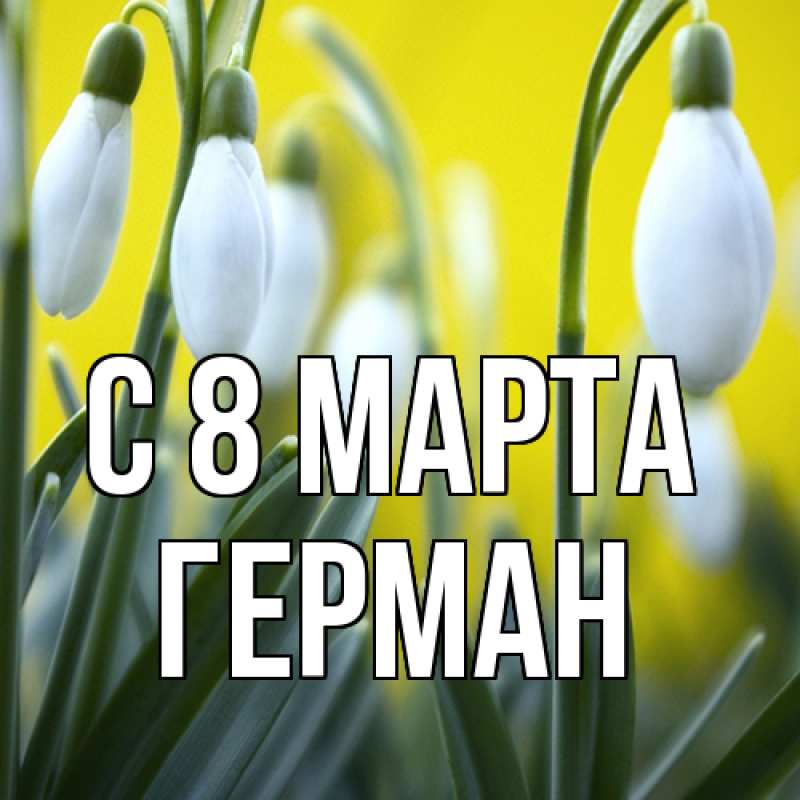 Картинка C 8 МАРТА, Герман