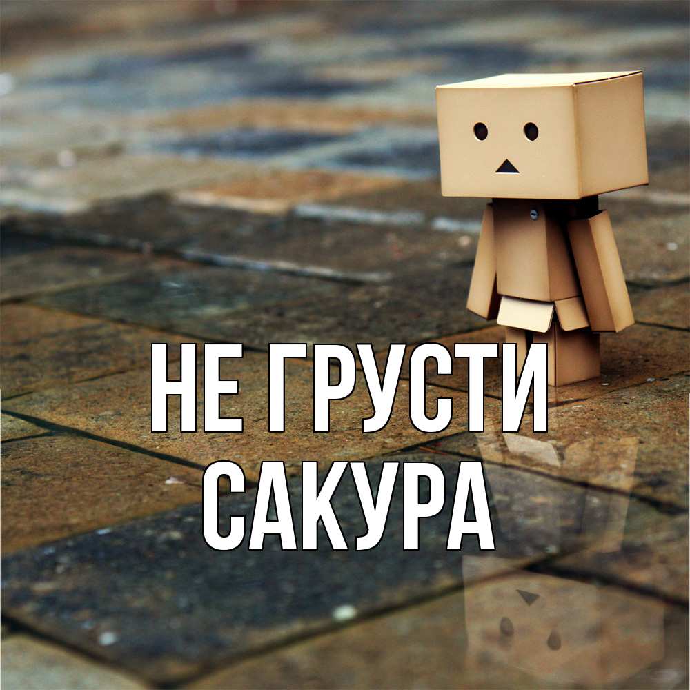 Открытка на каждый день с именем, Сакура Не грусти Стив Прикольная открытка с пожеланием онлайн скачать бесплатно 