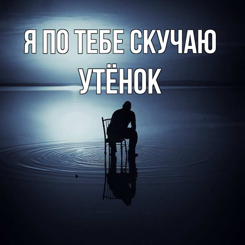 Картинка Я по тебе скучаю, Утёнок