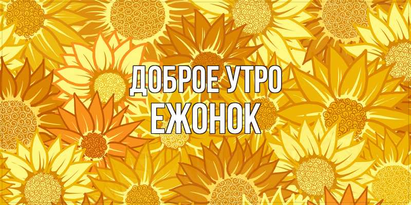 Картинка Доброе утро, Ежонок