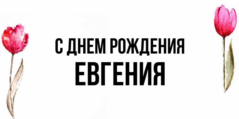 Открытка на каждый день с именем, Евгения С днем рождения открытки акварелью с цветами Прикольная открытка с пожеланием онлайн скачать бесплатно 