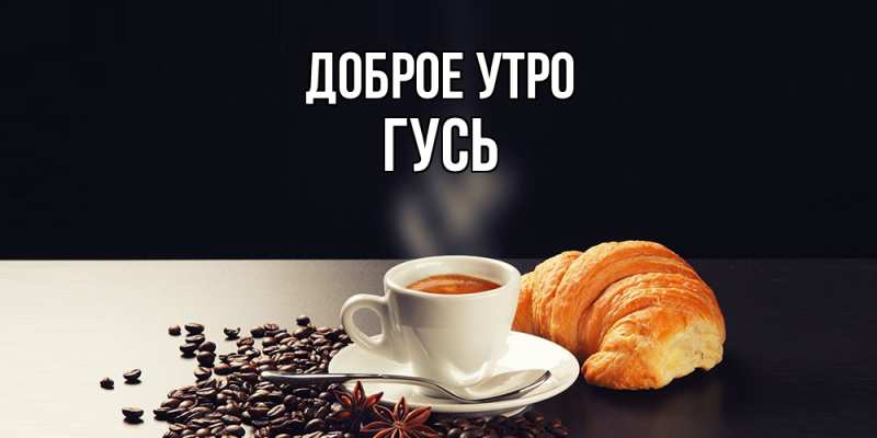 Картинка Доброе утро, Гусь