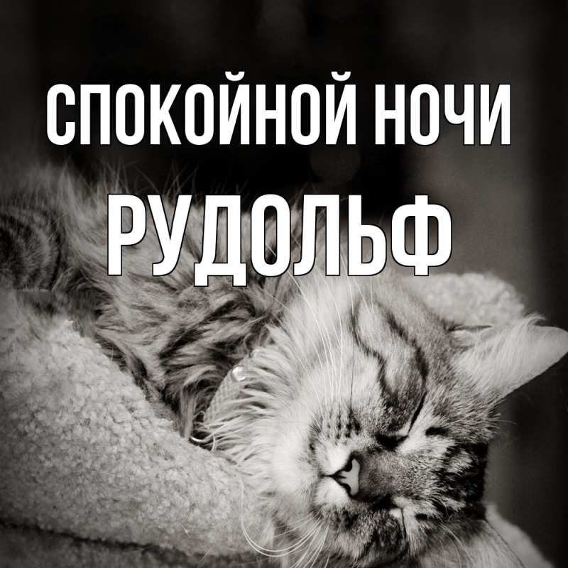 Картинка Спокойной ночи, Рудольф