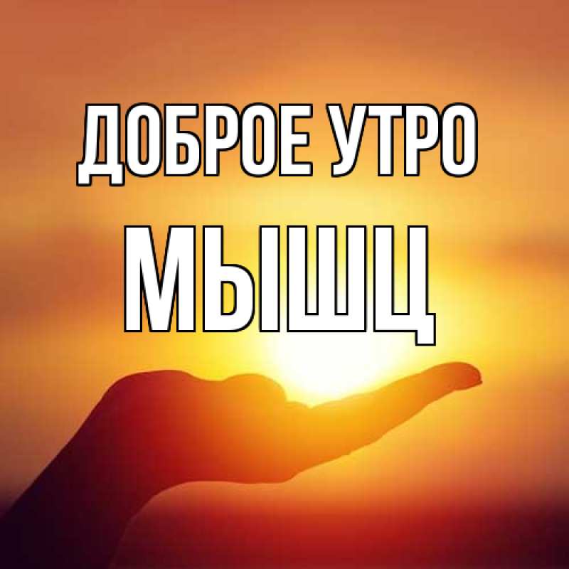 Картинка Доброе утро, Мышц