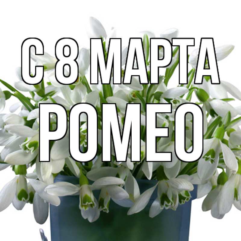 Картинка C 8 МАРТА, Ромео