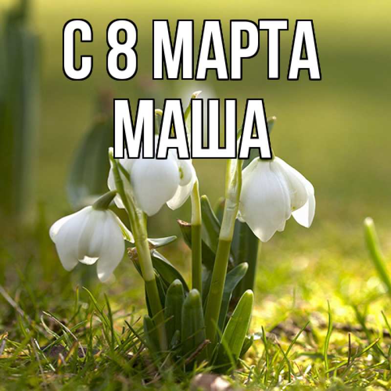 Картинка C 8 МАРТА, Маша