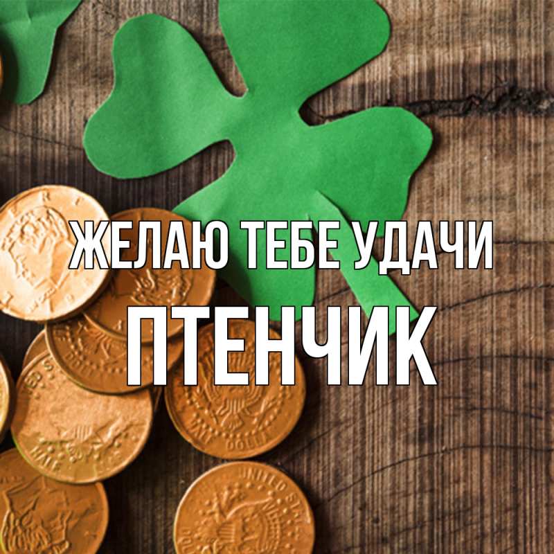 Картинка Желаю тебе удачи, Птенчик