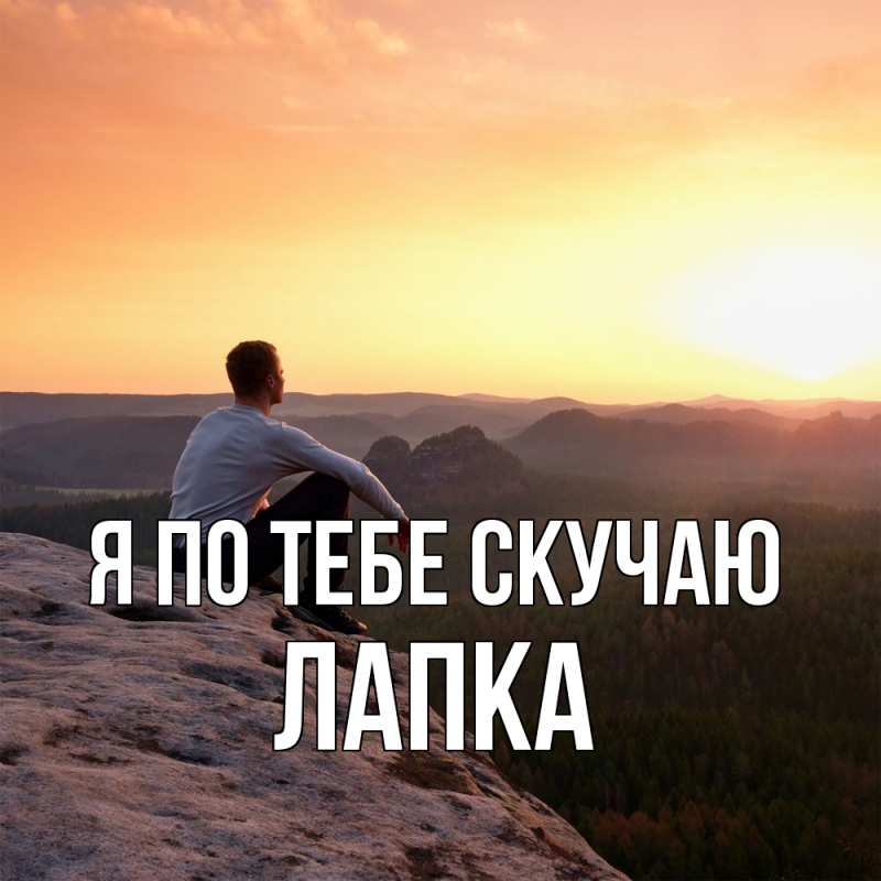 Картинка Я по тебе скучаю, лапка