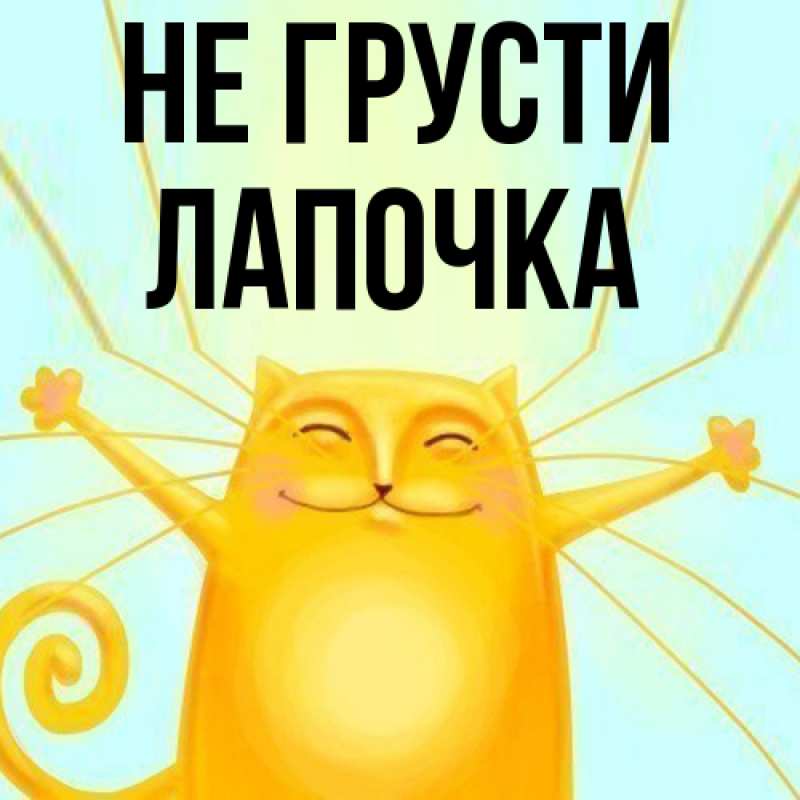 Картинка Не грусти, лапочка