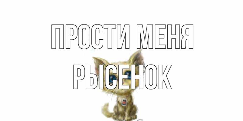 Картинка Прости меня, рысенок