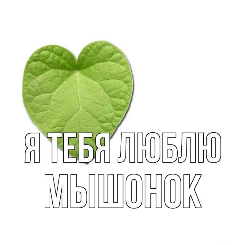 Картинка Я тебя люблю, Мышонок