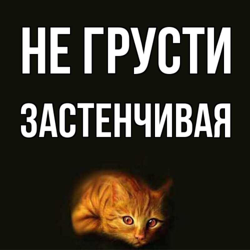 Картинка Не грусти, Застенчивая