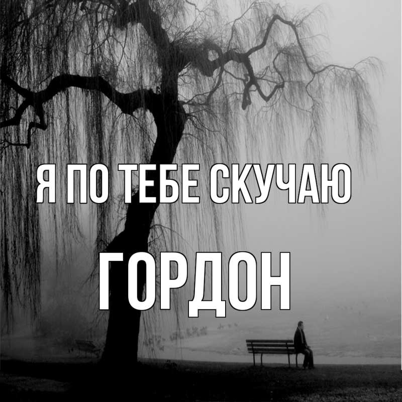 Картинка Я по тебе скучаю, Гордон