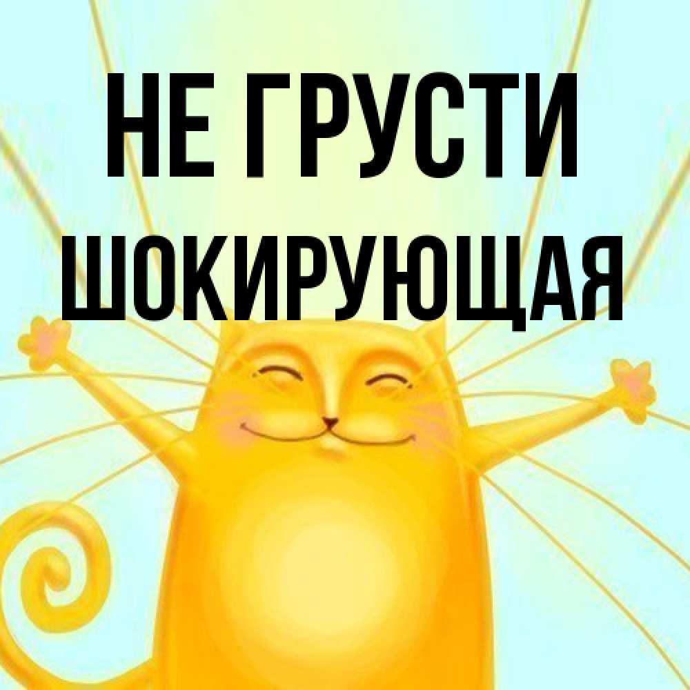 Открытка на каждый день с именем, Шокирующая Не грусти обнимашки усатые Прикольная открытка с пожеланием онлайн скачать бесплатно 