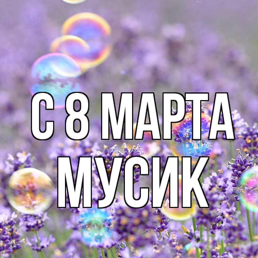 Открытка на каждый день с именем, мусик C 8 МАРТА цветы Прикольная открытка с пожеланием онлайн скачать бесплатно 