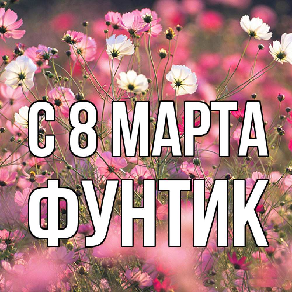 Открытка на каждый день с именем, фунтик C 8 МАРТА красиво 1 Прикольная открытка с пожеланием онлайн скачать бесплатно 