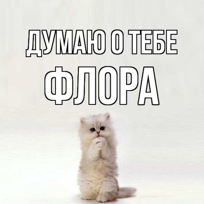 Картинка Думаю о тебе, Флора