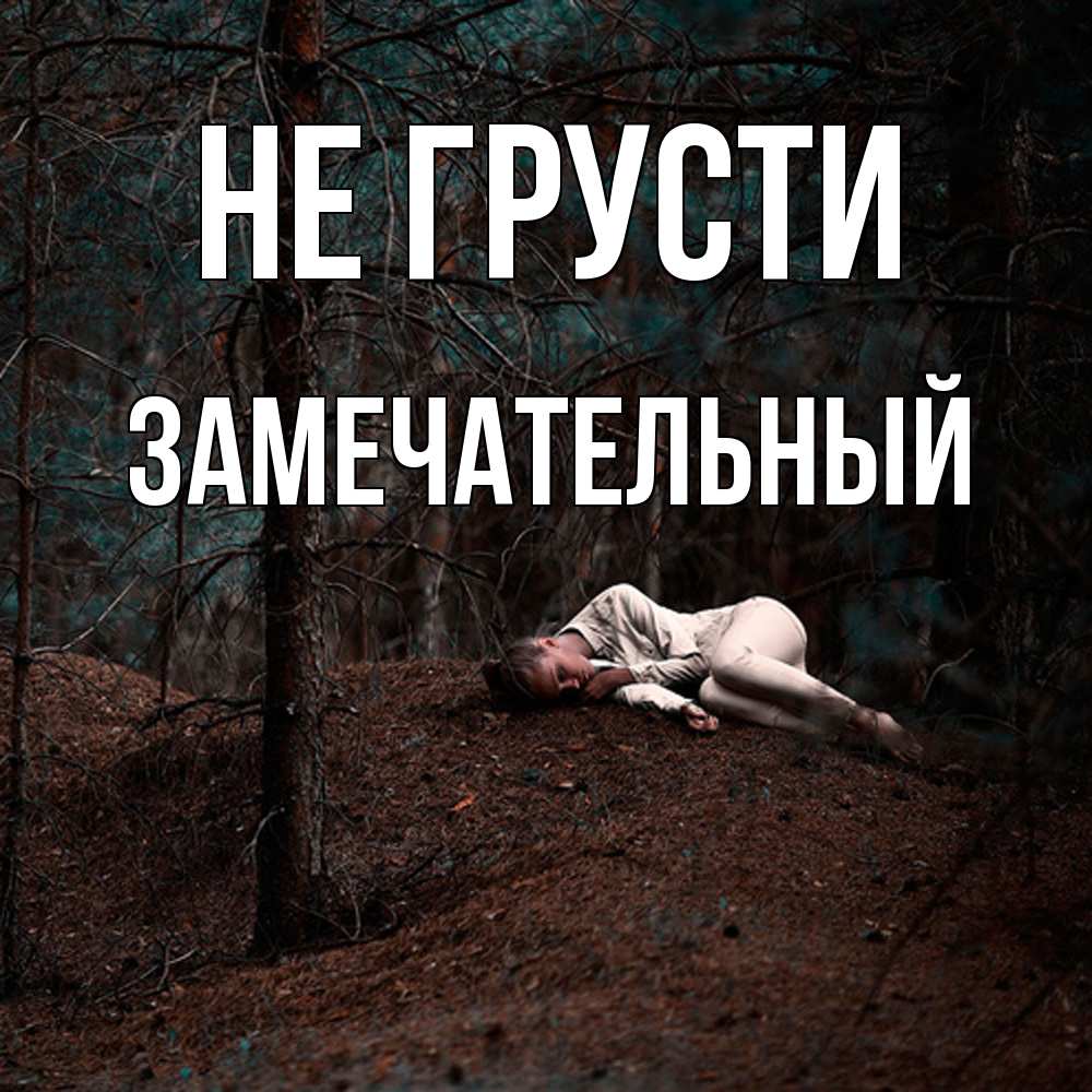 Открытка на каждый день с именем, Замечательный Не грусти лес Прикольная открытка с пожеланием онлайн скачать бесплатно 