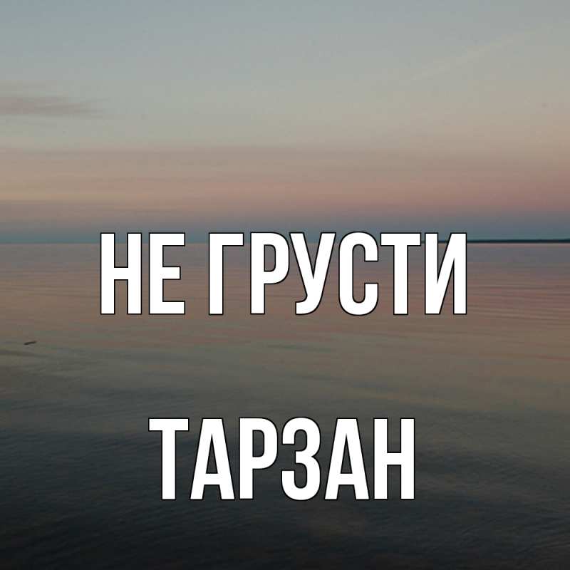 Картинка Не грусти, Тарзан