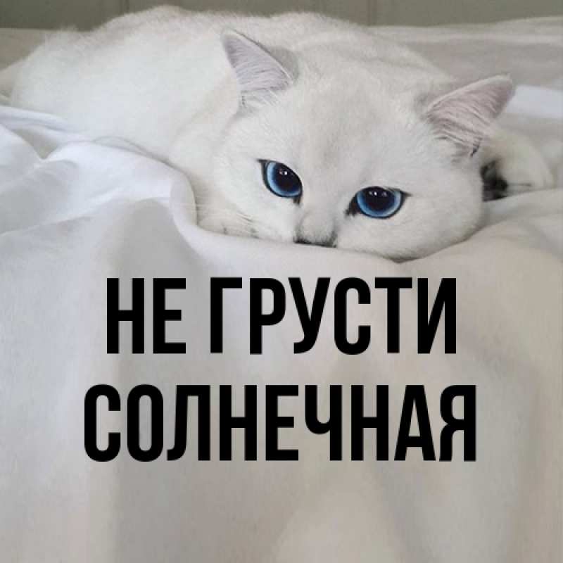 Картинка Не грусти, солнечная