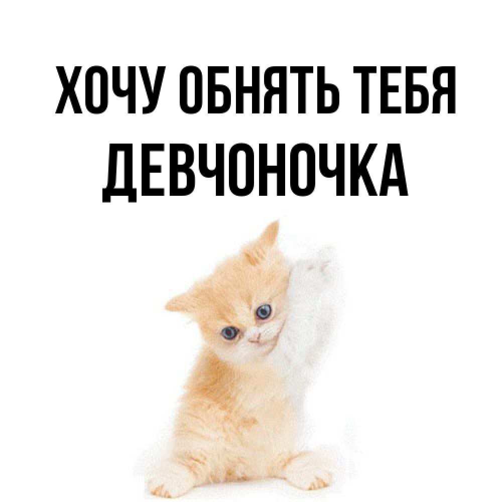 Открытка на каждый день с именем, девчоночка Хочу обнять тебя я хочу очень скорее обнимаешек Прикольная открытка с пожеланием онлайн скачать бесплатно 