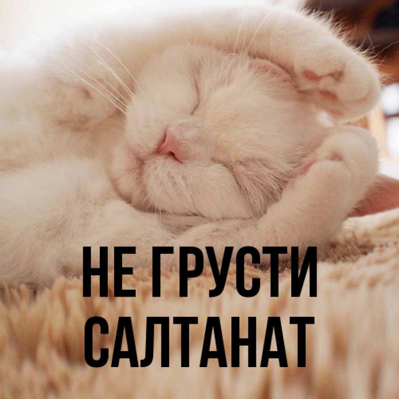 Картинка Не грусти, Салтанат