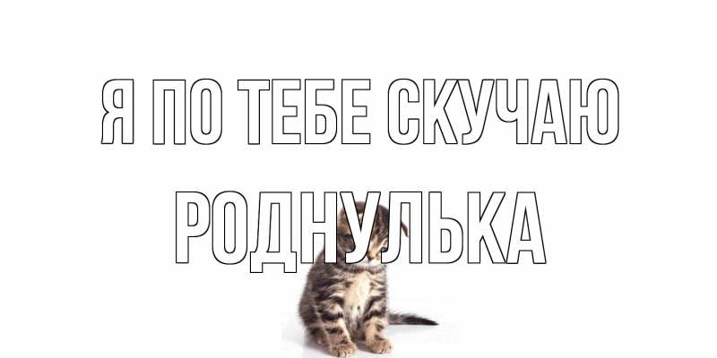 Картинка Я по тебе скучаю, Роднулька