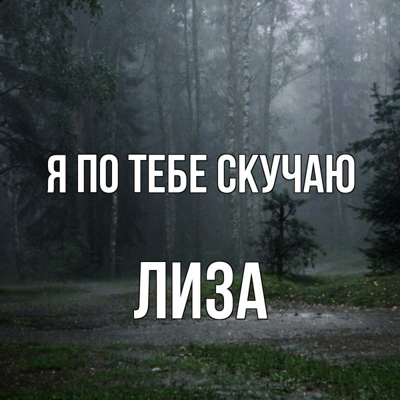 Картинка Я по тебе скучаю, Лиза