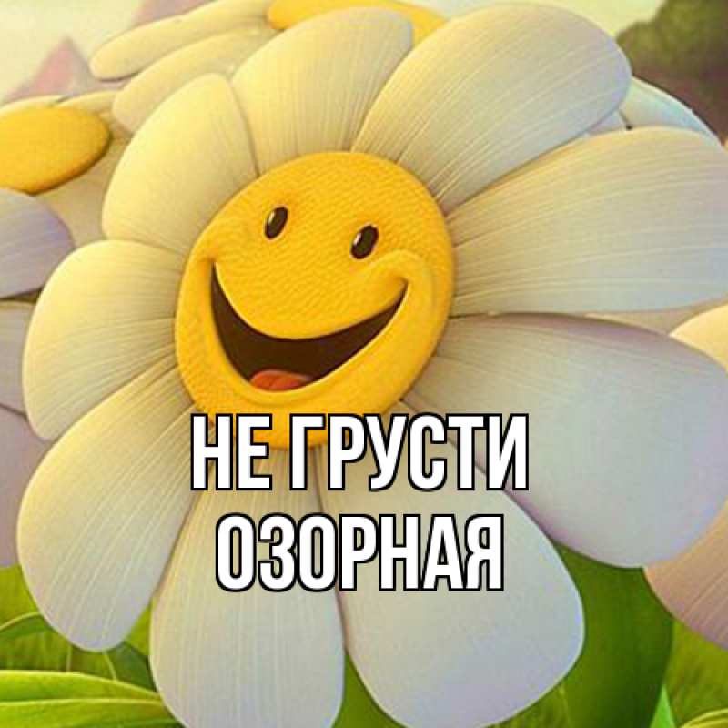 Картинка Не грусти, Озоpная