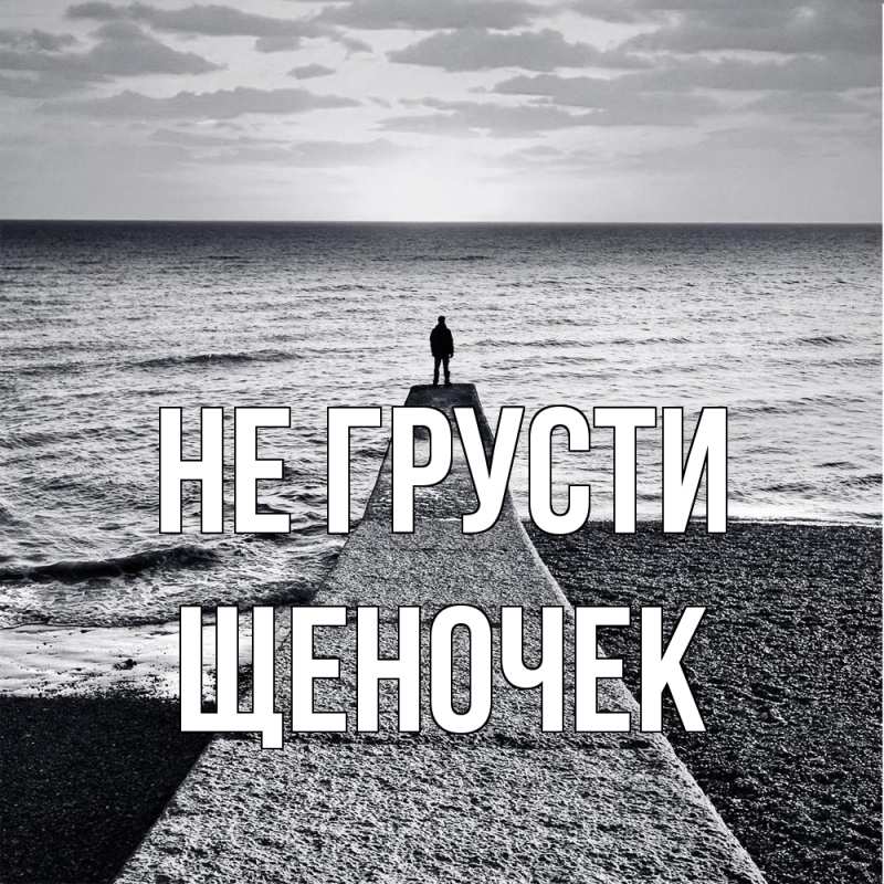 Картинка Не грусти, Щеночек