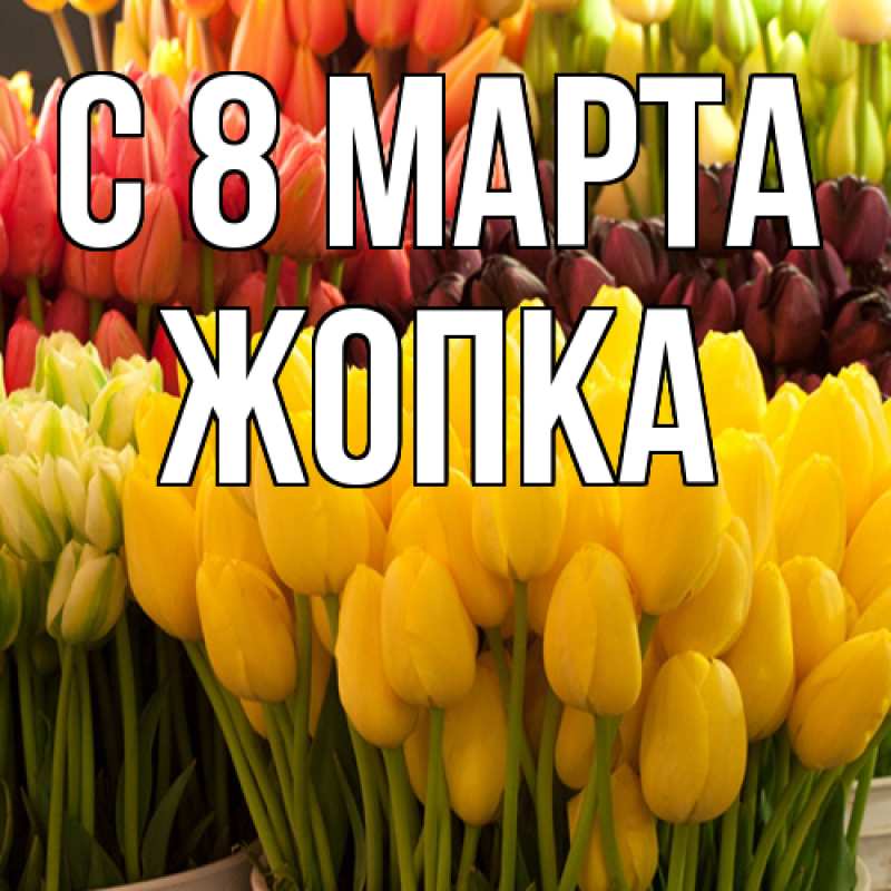 Картинка C 8 МАРТА, Жопка