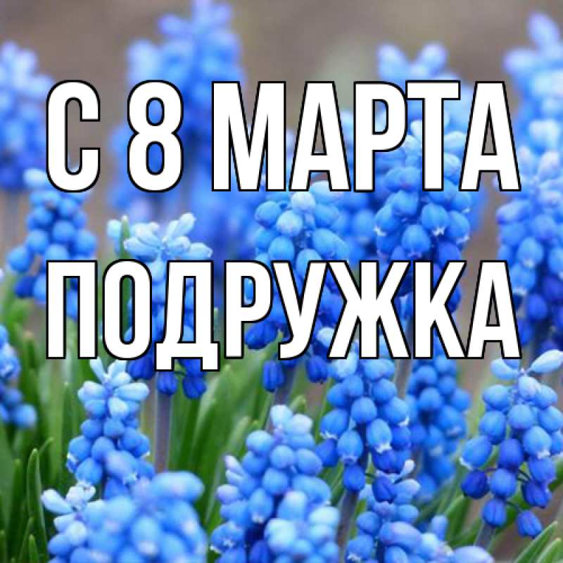 Картинка C 8 МАРТА, Подружка