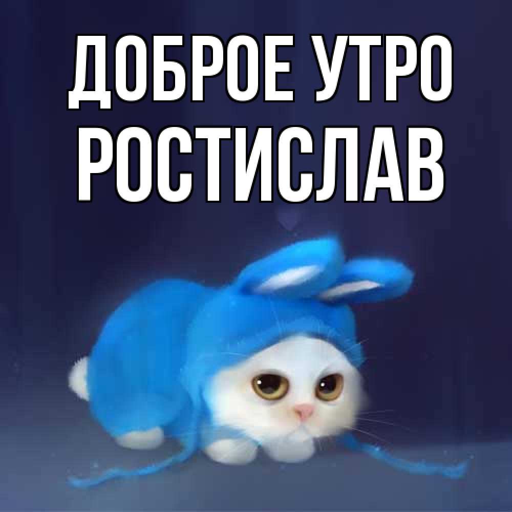 Открытка на каждый день с именем, Ростислав Доброе утро открытки красивые скачать бесплатно Прикольная открытка с пожеланием онлайн скачать бесплатно 