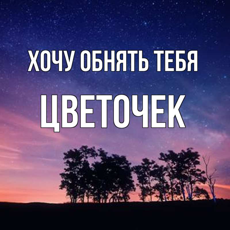 Картинка Хочу обнять тебя, Цветочек