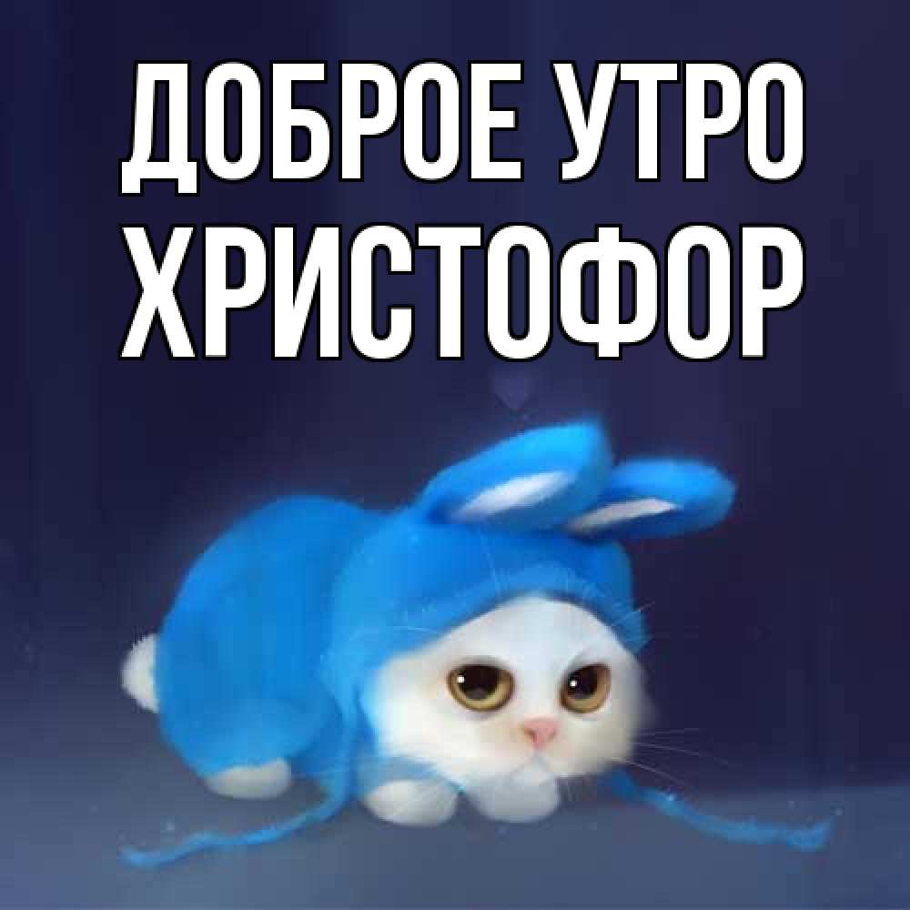 Открытка на каждый день с именем, Христофор Доброе утро открытки красивые скачать бесплатно Прикольная открытка с пожеланием онлайн скачать бесплатно 