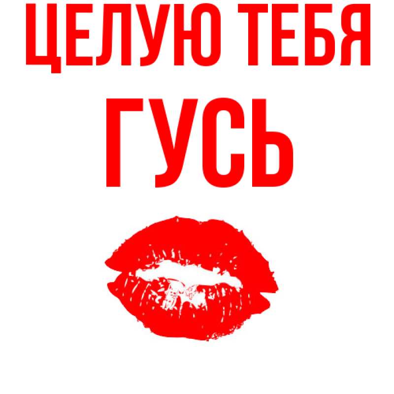 Картинка Целую тебя, Гусь