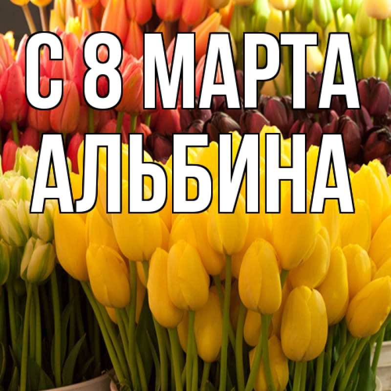 Картинка C 8 МАРТА, Альбина