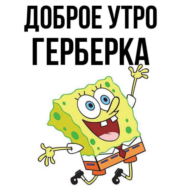 Картинка Доброе утро, Герберка