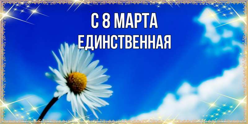 Картинка C 8 МАРТА, Единственная