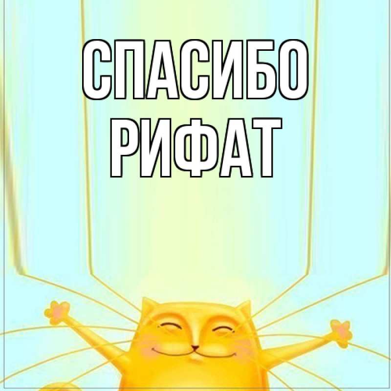 Картинка Спасибо, Рифат