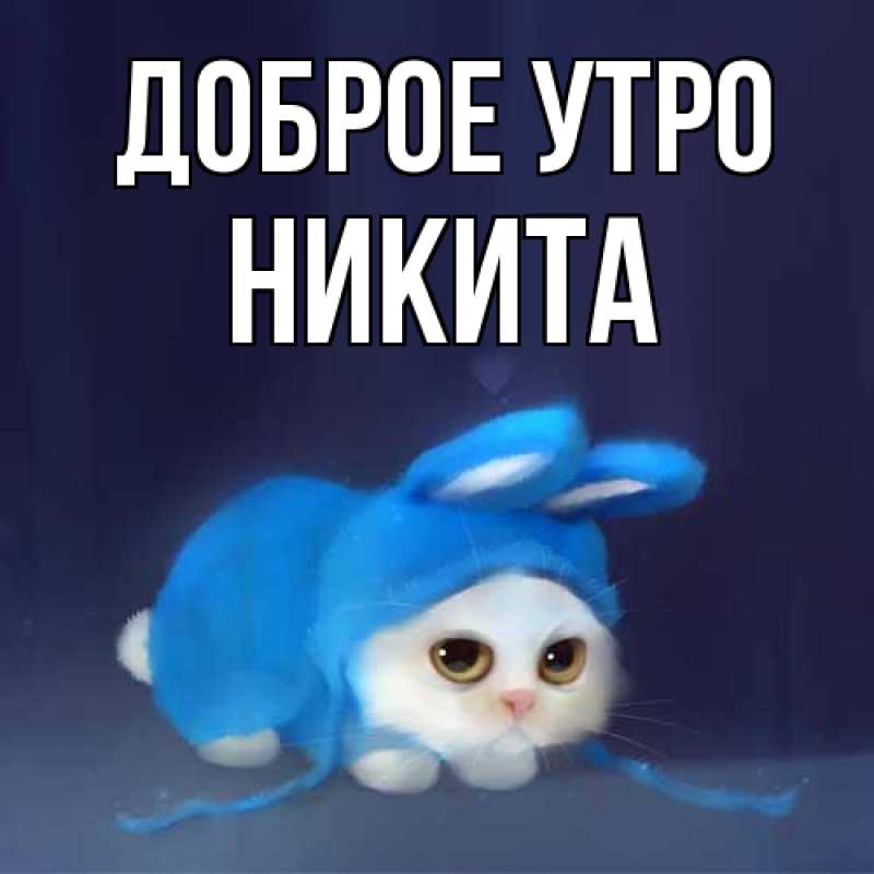 Картинка Доброе утро, Никита