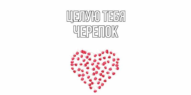 Картинка Целую тебя, Черепок