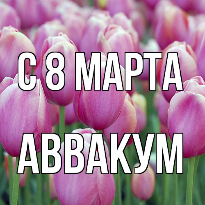 Картинка C 8 МАРТА, Аввакум