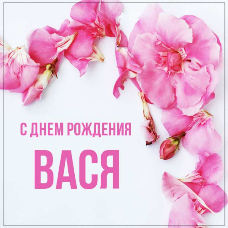 Картинка С днем рождения, Вася