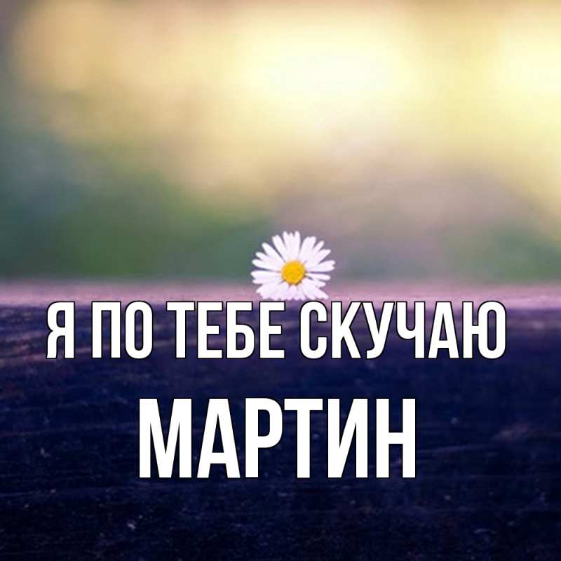 Картинка Я по тебе скучаю, Мартин