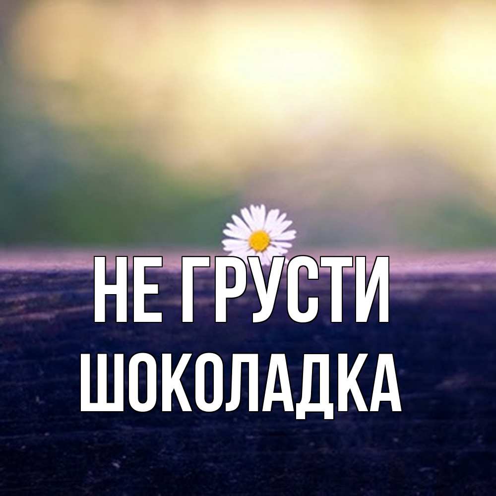 Открытка на каждый день с именем, Шоколадка Не грусти красота Прикольная открытка с пожеланием онлайн скачать бесплатно 