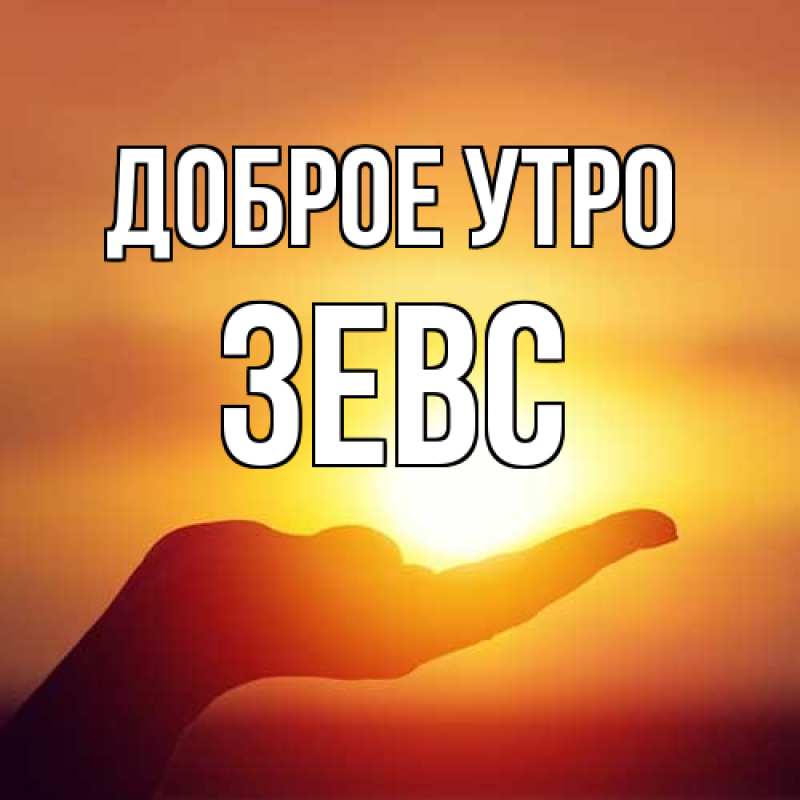 Картинка Доброе утро, Зевс