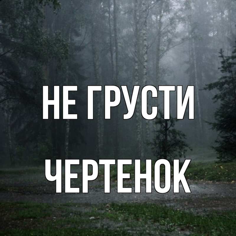 Картинка Не грусти, чеpтенок