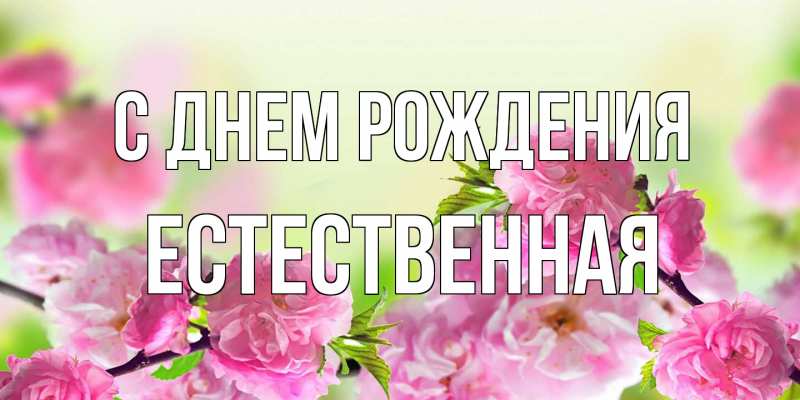Картинка С днем рождения, Естественная