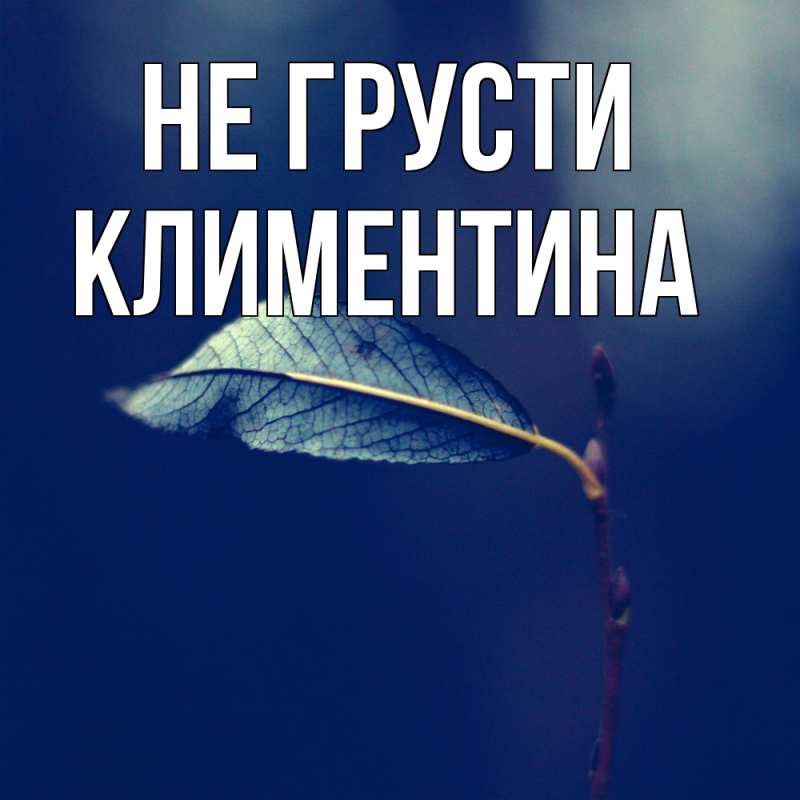 Картинка Не грусти, Климентина
